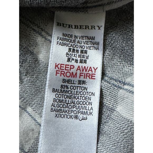 Burberry Girls' Check Print Light Blue Tunic Shirt Dress Size 16Y/140 Cm - Picture 10 of 12